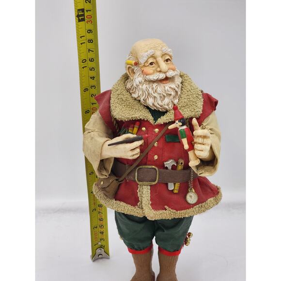 Midwest Importers Of Cannon Falls Santa Toymaker Holding Pinocchio Christmas 10" - Picture 4 of 16